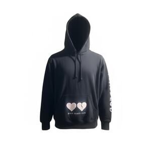 Yungblud Black Hearts Club Graphic Hoodie Black Size M NWT
